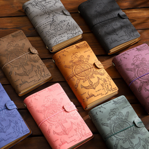 Vintage Anchor Leather Journal