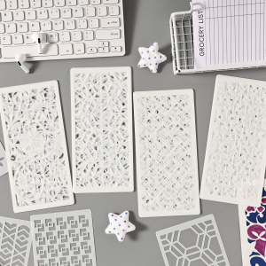 Geometric & Abstract Journaling Stencils for DIY Crafts