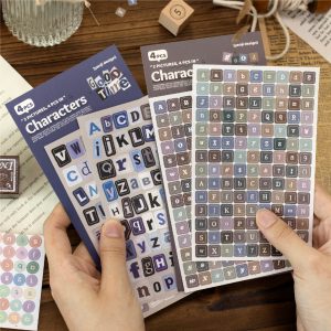 Ransom Note & Vintage Alphabet Number Sticker Sheets