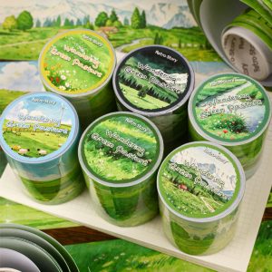Wandering Green Pasture Watercolor Washi Tape