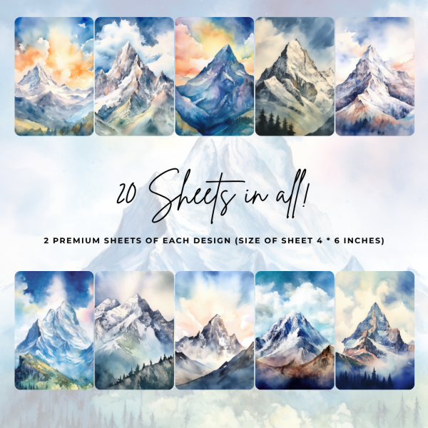 Signature Material Paper - Mountains