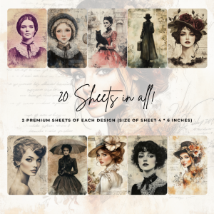Signature Material Paper - Victorian Era Elegant Women