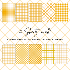 Signature Material Paper - Yellow Gingham