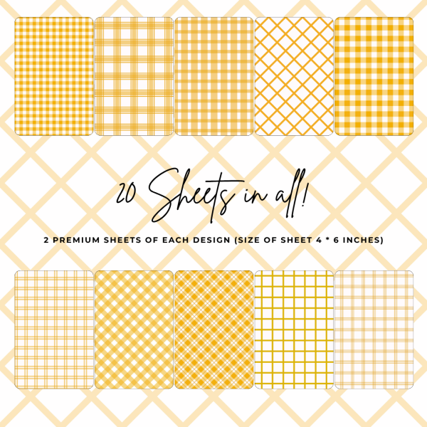Signature Material Paper - Yellow Gingham